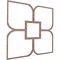 Ekena Millwork 39W x 39H x 38T Small Olivia Decorative Fretwork Wood Ceiling Panels, Walnut CELW39X39X0375OLVWA - alternate 6